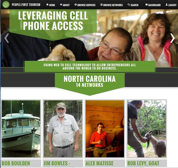 Screenshot showing the North Carolina home page.